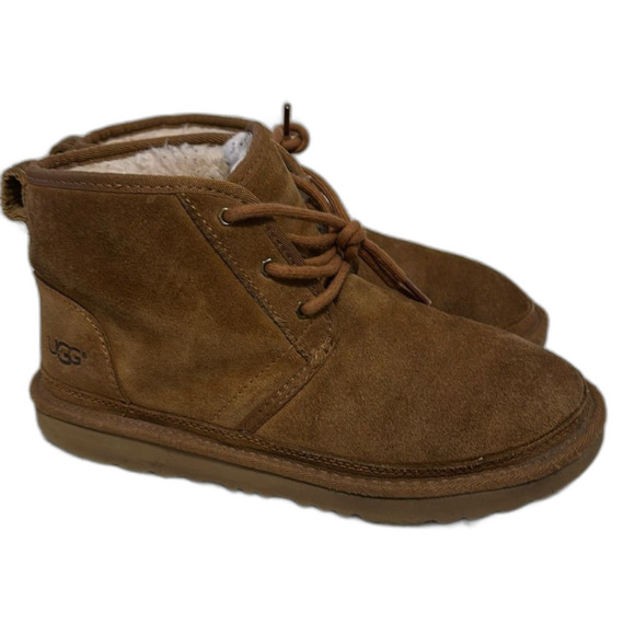 UGG Neumel logo-debossed suede chukka boots Size 5 - Picture 1 of 12
